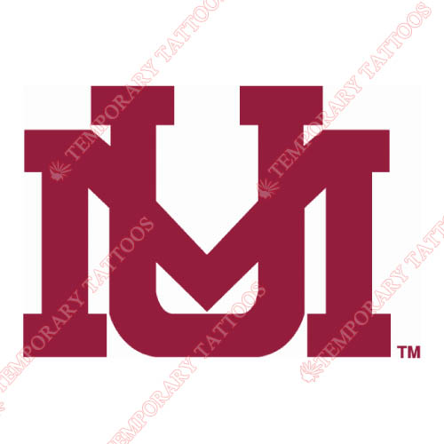 Montana Grizzlies Customize Temporary Tattoos Stickers NO.5168